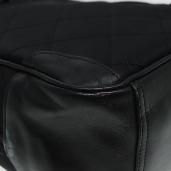 Burberry Hand Bag Nylon Black Silver - Picture 10 of 16